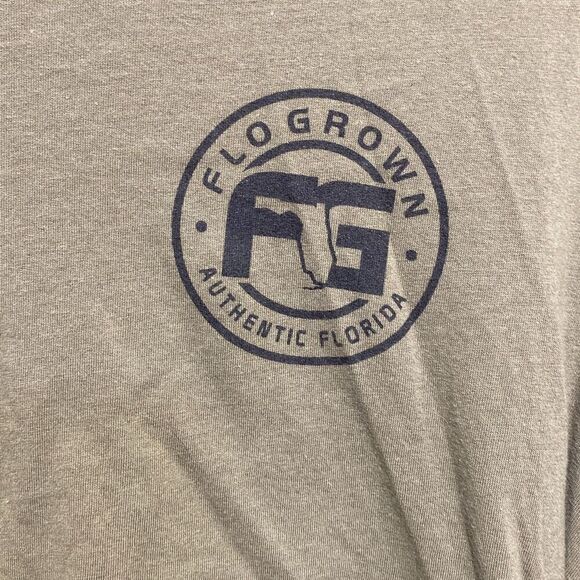 Flogrown Men's Green Authentic Florida Sportsman Long Sleeve Tee Size Medium - Picture 3 of 6